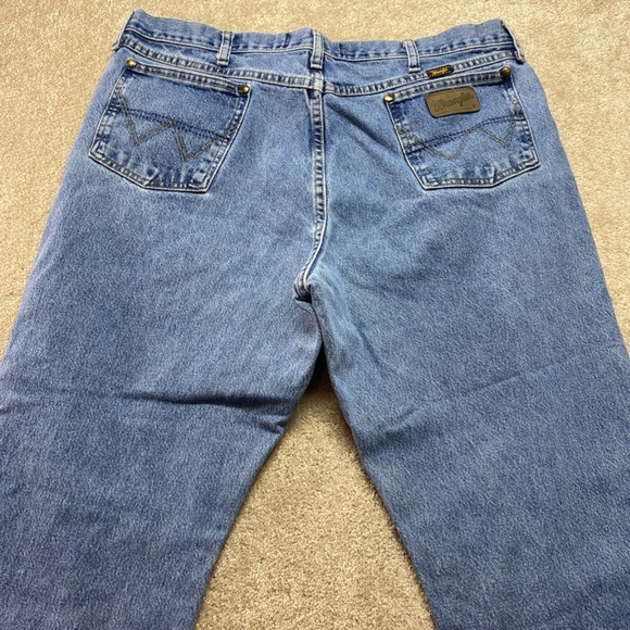 Wrangler George Strait Collection Denim Jeans Mens 38x30 Blue Western Wear - Picture 9 of 11